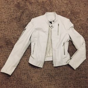 White Leather Jacket
